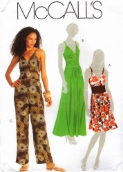 5624 MCC STRAPPY MIDRIFF DRESS 2 LENGTHS,JUMPSUIT PATTERN 12-18
